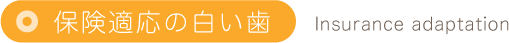 保険適応の白い歯